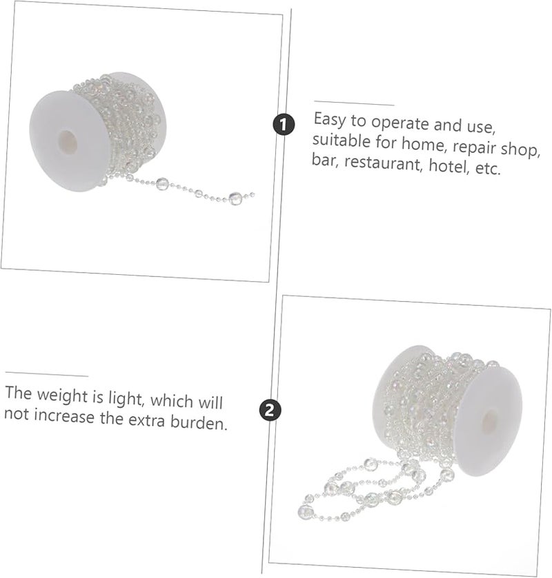 STOBAZA 1 Roll Acrylic Bead String Garland for Wedding Party Festival Decorations - Image 5